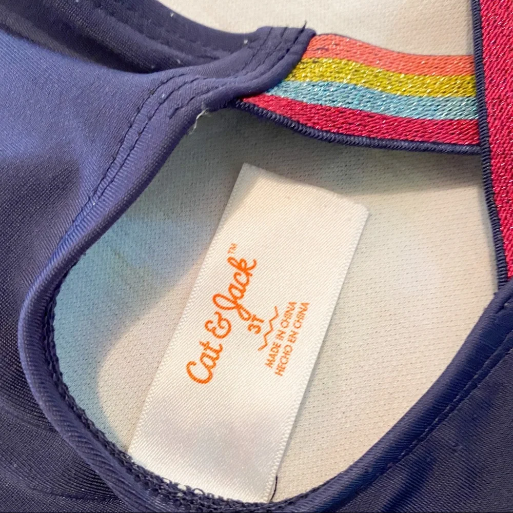 Cat & Jack rainbow‎ swimsuit size 3T